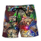 Christmas Cowboy Rodeo Beach Shorts For Coastal Adventures And Comfortable Daily Use