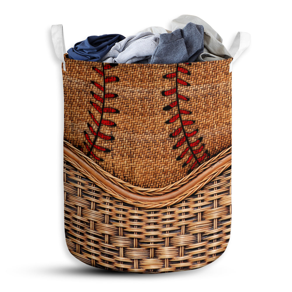 Small Size Baseball Laundry Basket For Bathroom Bedroom Storage