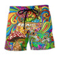 Hippie Big Adventure Dream Spirit Beach Shorts Print Detail For Thoughtful Gift Giving