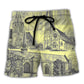 Vintage Church Beach Shorts For Weekend Travel And Thoughtful Gift Giving