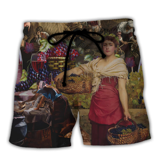 Wine Beach Shorts For Warm Weather Outings And Weekend Casual Style