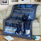 Wolf To My Dad Fathers Day I Love You Flannel Blanket For Cozy Bedroom Sofa Decor