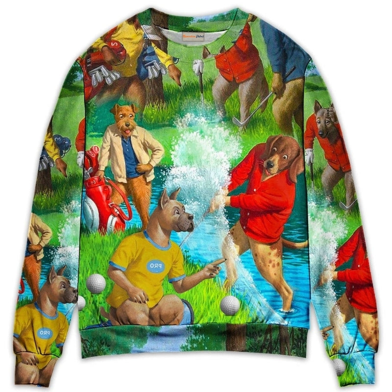 Golf Dog Sweater For Outdoor Activities Weekend Trips And Relaxed Everyday Outfits