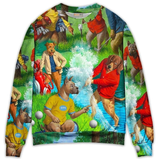 Golf Dog Sweater For Outdoor Activities Weekend Trips And Relaxed Everyday Outfits
