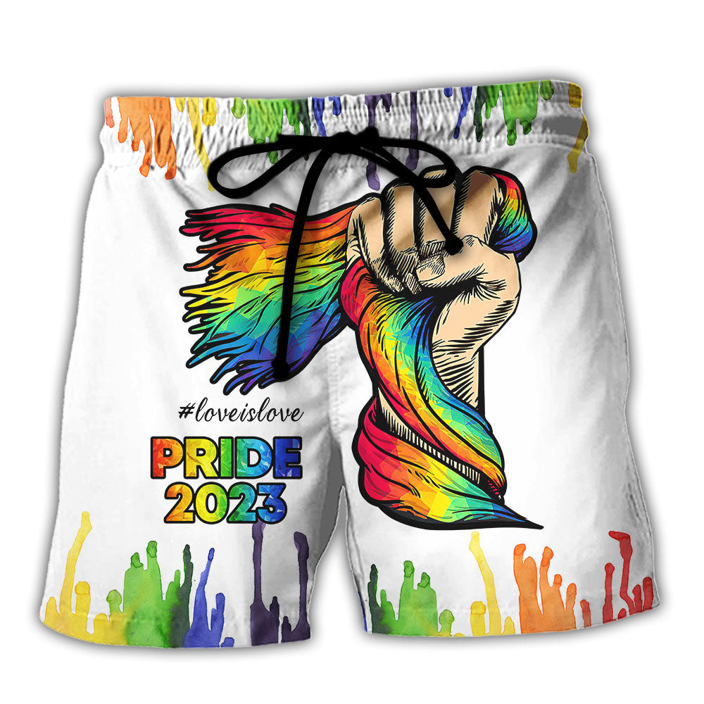 Rainbow Pride Beach Shorts For Casual Day Trips And Comfortable Daily Use