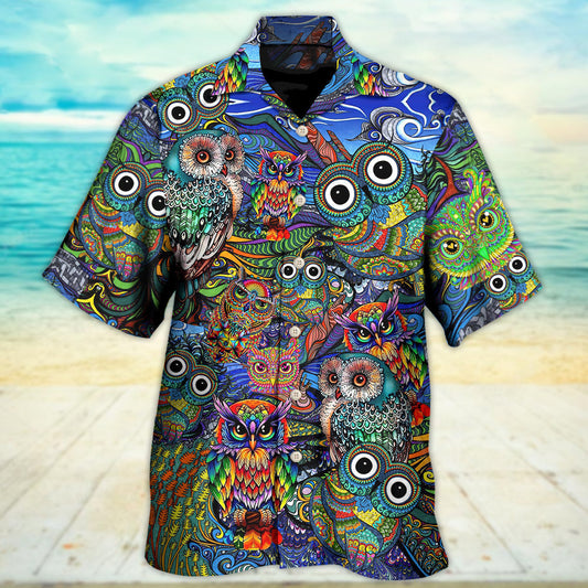 Bohemian Peace Nice Hawaiian Shirt Pattern Detail For Summer Holidays And Outdoor Fun