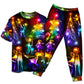 Happy Family Christmas Tree Lights Short Sleeve Pajamas Set For Christmas Sleepwear And Family Lounging