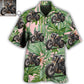 Motorcycle Personalized Photo Hawaiian Shirt Pattern Detail For Vacation Style
