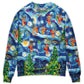 Christmas Dancing Reindeer Happy Sweater For Festive Parties Family Photos And Comfortable Seasonal Wear