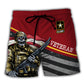 Military Veteran Grumpy Pride Beach Shorts Print View For Coastal Escapes And Casual Outings