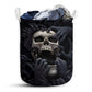 Small Size Skull Love Darkness Amazing Laundry Basket For Bathroom Bedroom Storage