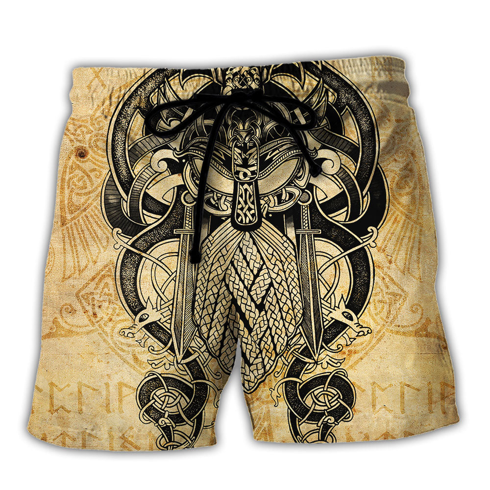 Viking Warrior Beach Shorts For Casual Day Trips And Travel Ready Comfort
