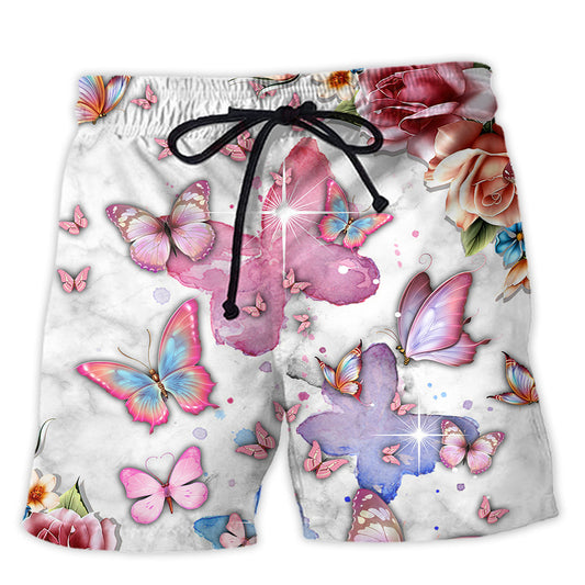 Butterfly Beach Shorts For Coastal Adventures And Easy Warm Weather Wear