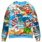 Christmas Santa Beach Play Holiday Funny Sweater For Family Gatherings Winter Travel And Everyday Seasonal Comfort
