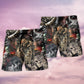 Skull Perfect Wife Humor Beach Shorts Pattern View For Weekend Trips And Outdoor Activities