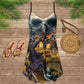 Skull Pirate Hunting Treasure Night V-Neck Sleeveless Cami Dress For Weekend Parties And Distinctive Outfits