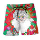 Hippie Fantasy Santa Beach Shorts For Casual Day Trips And Laid Back Styling