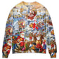 Cheerful Christmas Celebration Sweater For Winter Celebrations Family Events And Relaxed Seasonal Styling
