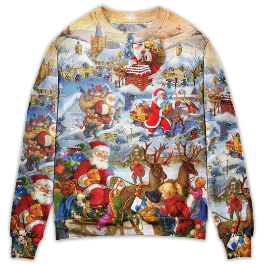 Cheerful Christmas Celebration Sweater For Winter Celebrations Family Events And Relaxed Seasonal Styling