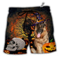 Halloween German Shepherd My Lovely Dog Hawaiian Beach Shorts For Striking Resort Looks