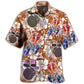 Cycling Drums Music Hawaiian Shirt Print Closeup For Vacation Style