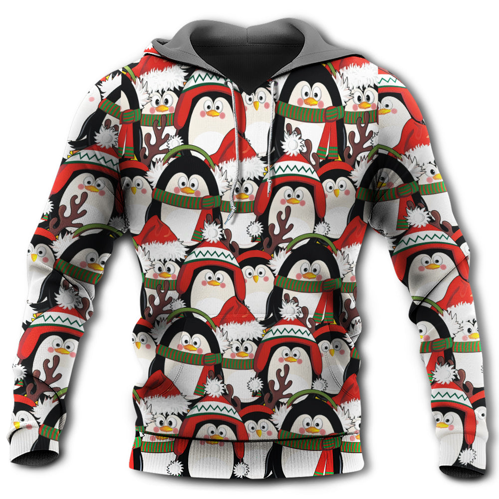 Cute Christmas Penguin Holiday Hoodie For Holiday Parties Weekend Outings And Cheerful Gift Giving