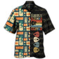 Guitar Creative Pattern Hawaiian Shirt Detailed Pattern View For Casual Outings