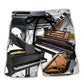 Piano Beach Shorts For Summer Vacations And Easy Warm Weather Wear