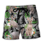 Sphynx Cat Lover Tropical Style Beach Shorts For Island Getaways And Comfort