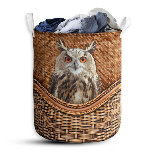 Small Size Owl Laundry Basket For Bathroom Bedroom Storage