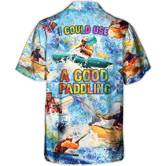 Kayaking Vacation Sport Hawaiian Shirt For Beach Days, Weekend Events, And Thoughtful Gift Giving