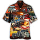 Patriotic American Hot Rod Flag Hawaiian Shirt All Over Print Detail For Warm Weather Events