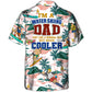 Waterskiing Water Dad Beach Hawaiian Shirt Detailed Pattern View For Vacation Style