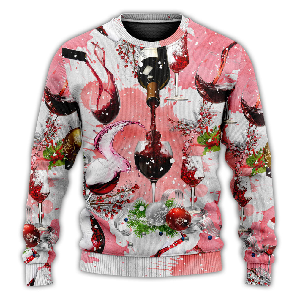 Christmas Wine Theme Holiday Sweater For Holiday Parties Family Gatherings And Seasonal Gift Giving