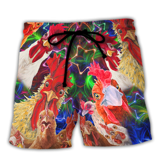 Chicken Farmer Beach Shorts For Poolside Relaxation And Everyday Comfort