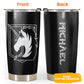 Fantasy Military Emblem Personalized 20 Oz Tumbler For Coffee Travel And Daily Drinks