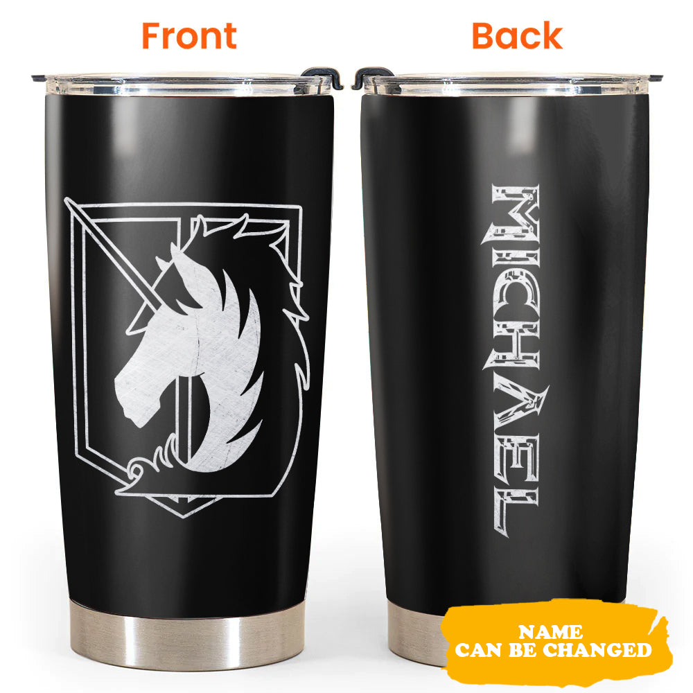 Fantasy Military Emblem Personalized 20 Oz Tumbler For Coffee Travel And Daily Drinks