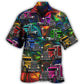 Creative Colorful Truck Hawaiian Shirt For Resort Trips, Coastal Parties, And Warm Weather Style