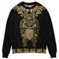Viking Warrior Golden Raven Sweater For Mythic Art Fans Travel Adventures And Distinctive Gifting
