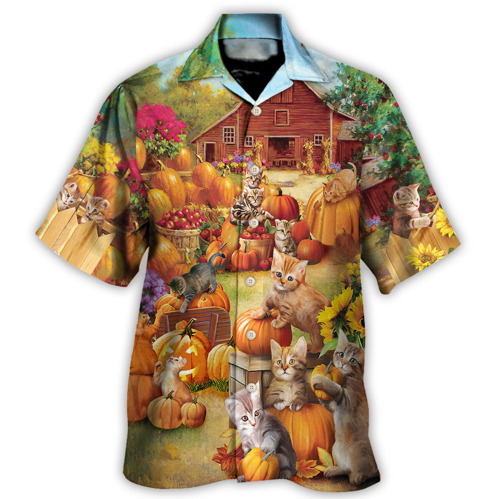 Thanksgiving Cat Wish Hawaiian Shirt Creative Print View For Coastal Travel