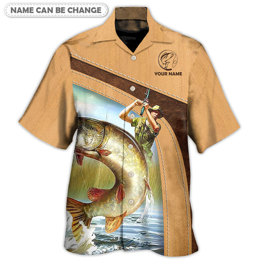 Old Fisherman Catch Personalized Hawaiian Shirt Artwork View For Weekend Travel And Beach Style