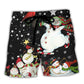 Christmas Snowman Beach Shorts For Coastal Adventures And Laid Back Styling