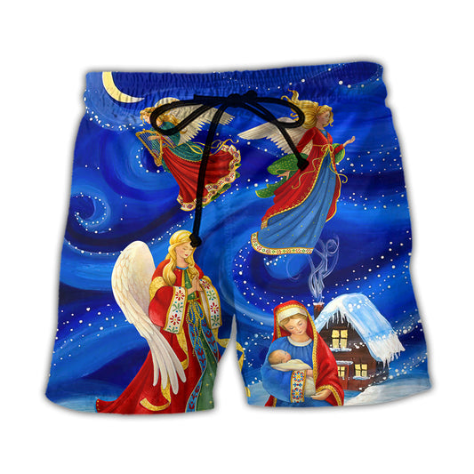 Christmas Light Beach Shorts For Coastal Adventures And Everyday Comfort