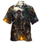 Fantasy Ghost Nautical Pirate Caribbean Hawaiian Shirt For Resort Getaways And Comfortable Summer Activities
