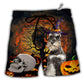 Halloween Schnauzer My Lovely Dog Hawaiian Print Beach Shorts For Bold Summer Vacation Style