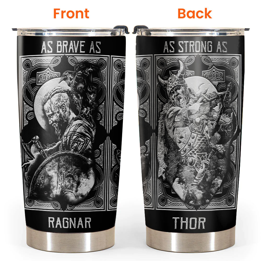 Viking Brave Norse Warrior 20 Oz Tumbler For Coffee Travel And Daily Drinks