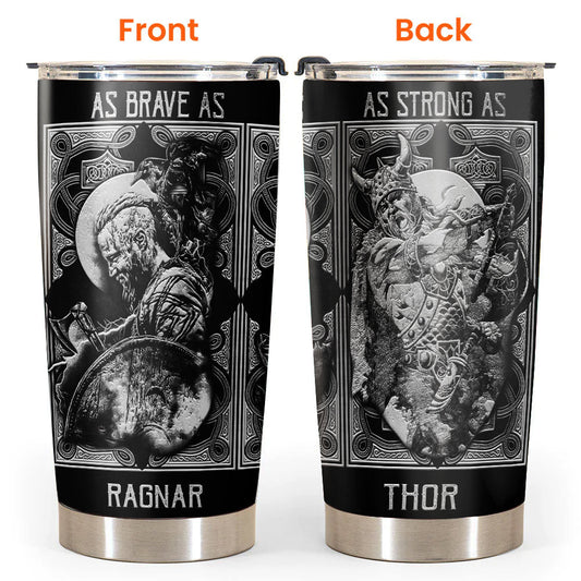 Viking Brave Norse Warrior 20 Oz Tumbler For Coffee Travel And Daily Drinks