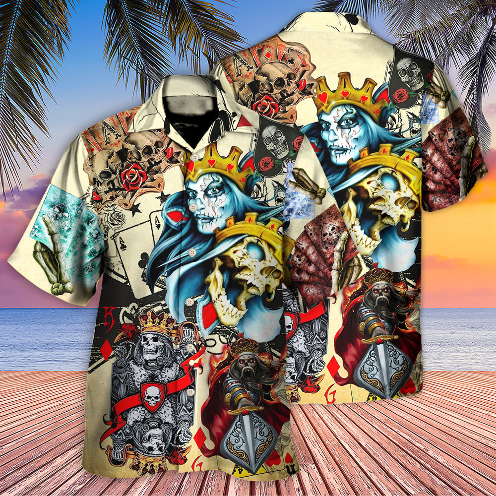 Skull Change Hawaiian Shirt For Summer Vacation, Beach Travel, And Casual Wear