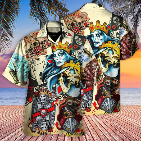 Skull Change Hawaiian Shirt For Summer Vacation, Beach Travel, And Casual Wear