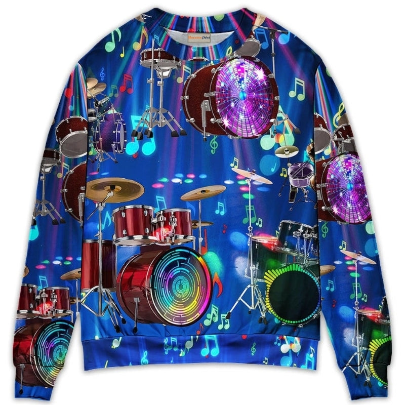 Drum Is My Neon Light Sweater For Casual Wear Festivals Travel And Thoughtful Gifting